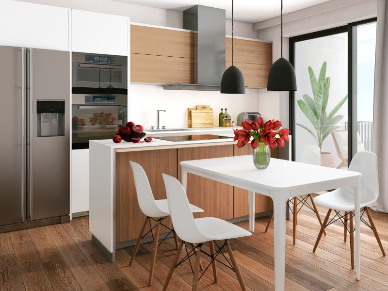 Brown Sugar Island Modular Kitchen